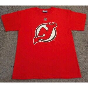 Vintage Reebok New Jersey Devils Patrick Elias #26 Red T-Shirt Jersey Youth XL